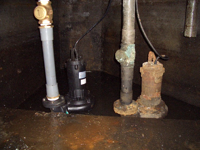 不良揚水ポンプの交換